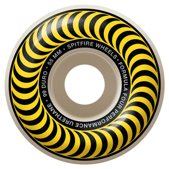 Spitfire Classic Swirl F4 99D Skateboard Wheels - Yellow
