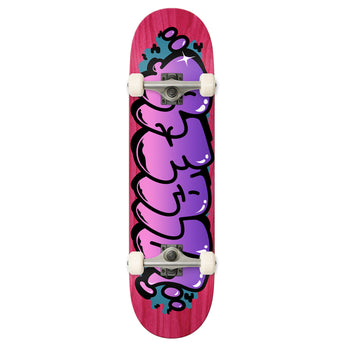 Real Complete Skateboard - Bubble Letter Pink 7.75"