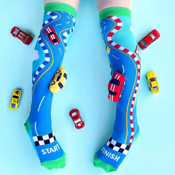 Madmia - Racing Car Socks (ages 6-99)