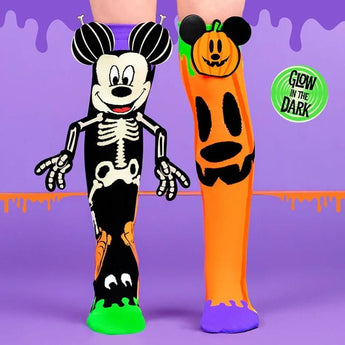 Madmia - Mickey Glow in the Dark Socks (ages 6-99)