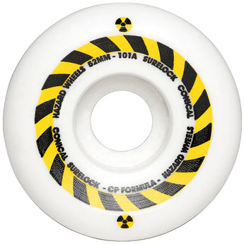 Hazard Sign CP Conical Surelock 101A White Skateboard Wheels