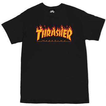 Thrasher Flame T-Shirt Black