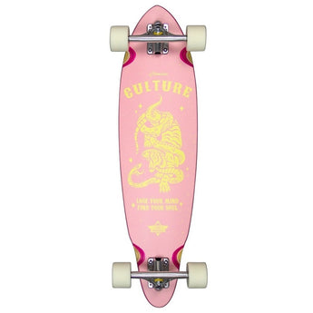 Duster - Culture Pink/Yellow Pintail Longboard 33"