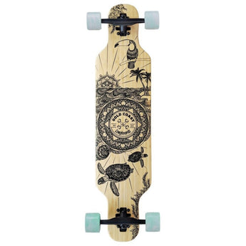 Gold Coast Longboards - Wanderlust Edition White Marble Drop Through Longboard