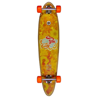 Duster - Dig It Bamboo Orange Pintail Longboard 40"