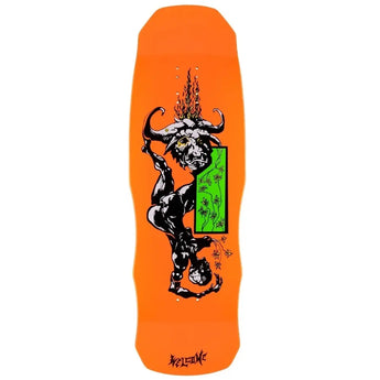 Welcome Skateboard Deck - Horny On Dark Lord Neon Orange 9.75"