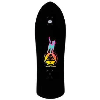 Welcome Skateboard Deck - Miller Faces On Crossbone Black Dip 10.0"