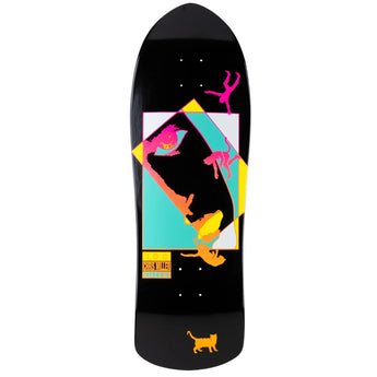 Welcome Skateboard Deck - Miller Faces On Crossbone Black Dip 10.0"