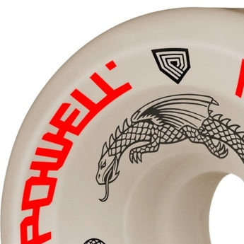 Powell Peralta Dragon Formula 93A 64x36mm Skateboard Wheels - White
