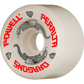 Powell Peralta Dragon Formula 93A 64x36mm Skateboard Wheels - White