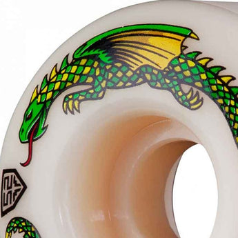 Powell Peralta Dragon Formula 93A 55x34mm Skateboard Wheels - White