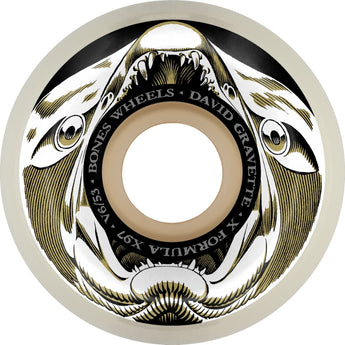 Bones X-Formula Gravette Salmon Illa Wide Cut V6 97A 53mm Skateboard Wheels