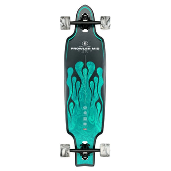 Globe - Prowler Mid Green Flames 34" Drop Through Longboard