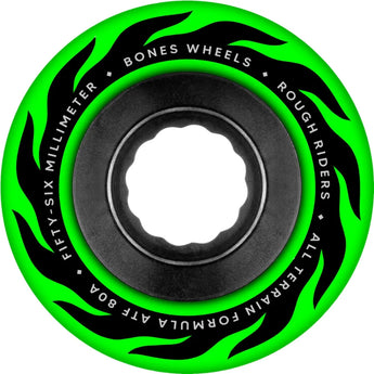 Bones Rough Rider Runners ATF Eternal Flame Green 80A 56mm Skateboard Wheels