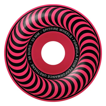 Spitfire F4 Classic 53mm 99D Neon Pink Skateboard Wheels