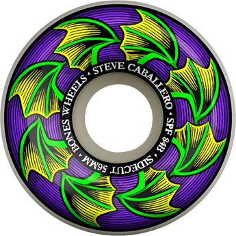 Bones Caballero Bat Wings Sidecut SPF 84B 56mm Skateboard Wheels