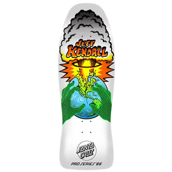 Santa Cruz Reissue Skateboard Deck - Kendall End Of The World White 10"