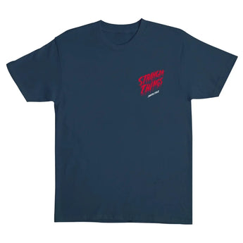 Santa Cruz X Stranger Eddie Slasher Dusk Blue T-Shirt
