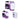 187 Killer Pads Junior Six Pack - Purple