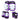 187 Killer Pads Junior Six Pack - Staab Purple