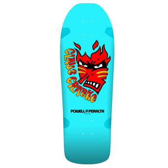 Powell Peralta Reissue Skateboard Deck - Claus Grabke Aqua 10.25"