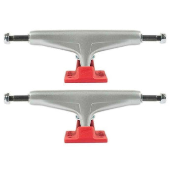 Tensor Mag Light Reflect Silver Red Set Of 2 Skateboard Trucks