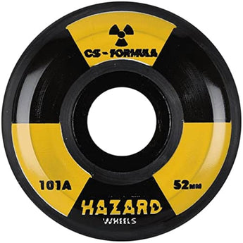 Hazard Radio Active CS Conical Shape 101A Black Skateboard Wheels