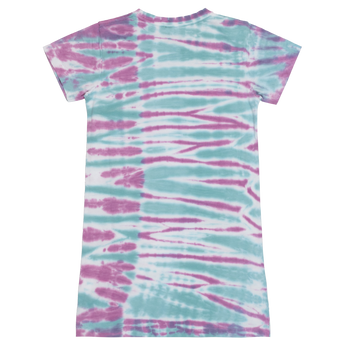 Santa Cruz Checker Block Front Youth Dress Ocean Tie Dye