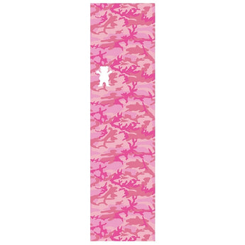 Grizzly Skateboard Griptape - Bufoni Camo Bear Pink 9" x 33"