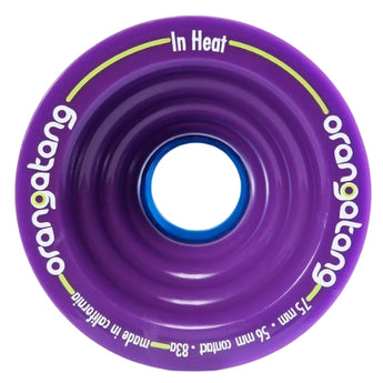 Orangatang Longboard Skateboard Wheels - In Heat 83a 75mm Purple