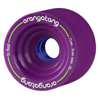 Orangatang Longboard Skateboard Wheels - In Heat 83a 75mm Purple