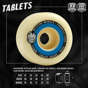 Spitfire Tablets F4 99D Skateboard Wheels