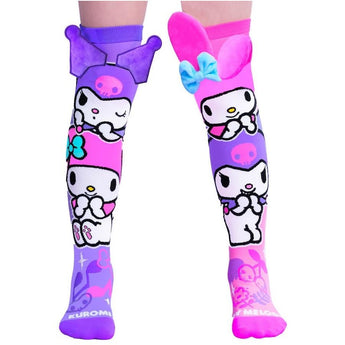 Madmia - Kuromi & My Melody Socks (ages 6-99)