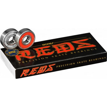 Bones Bearings 8mm Reds Skateboard Bearings 8 pack