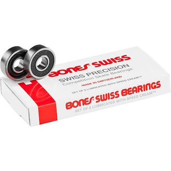 Bones Bearings Swiss 6 Skateboard Bearings 8 pack