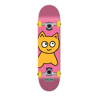 Meow Complete Skateboard -  Big Cat Pink 7.75"