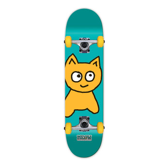 Meow Complete Skateboard -  Big Cat (Teal) 7.25" mini