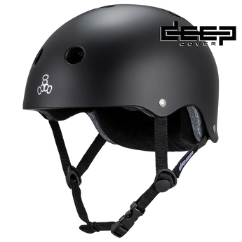 TRIPLE 8 Deep Cover Helmet - Black Matte