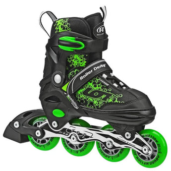 RDS - Ion 7.2 Black/Green Adjustable Inline Skates