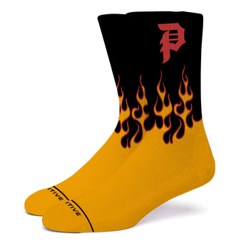 Primitive Socks Burnout Black