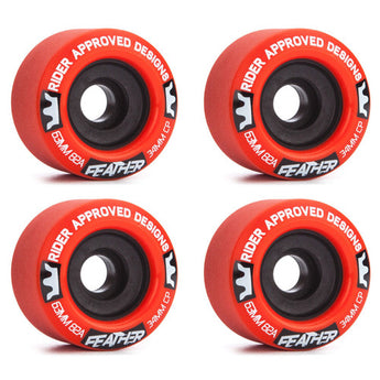 RAD Longboard Skateboard Wheels - Feather 63mm