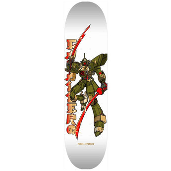 Powell Peralta Skateboard Deck - Cab Gundam White/Gold Foil 8.25"