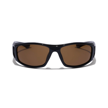 RITUALVISION Dragster Sunglasses - Polished Black/Brown Polarised