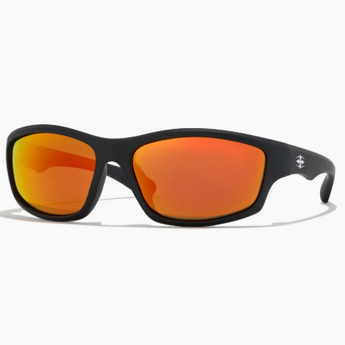 RITUALVISION Teenage Zero Sunglasses - Matte Black/Reflective Orange Polarised