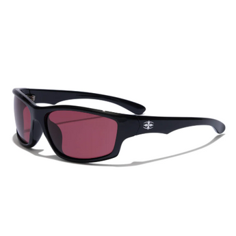 RITUALVISION Teenage Zero Sunglasses - Polished Black/Rust Polarised