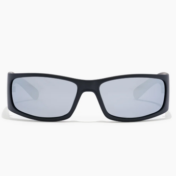 RITUALVISION Doomsday Machine Sunglasses - Matte Black/Silver Grey Polarised