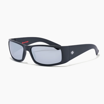 RITUALVISION Doomsday Machine Sunglasses - Matte Black/Silver Grey Polarised