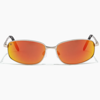 RITUALVISION Californication Sunglasses - Matte Silver/Orange Reflective