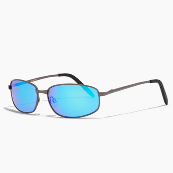 RITUALVISION Californication Sunglasses - Polished Gunmetal/Blue Reflective