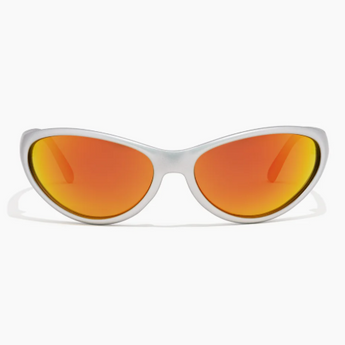 RITUALVISION Morphine Sunglasses - Matte Chrome/Orange Reflective Polarised